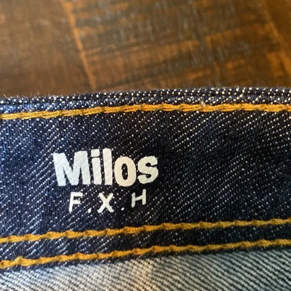 Mek Denim Milos Fxh Distressed Cut off Jeans Shorts Blue Cotton Denim Size 26 - Picture 6 of 8